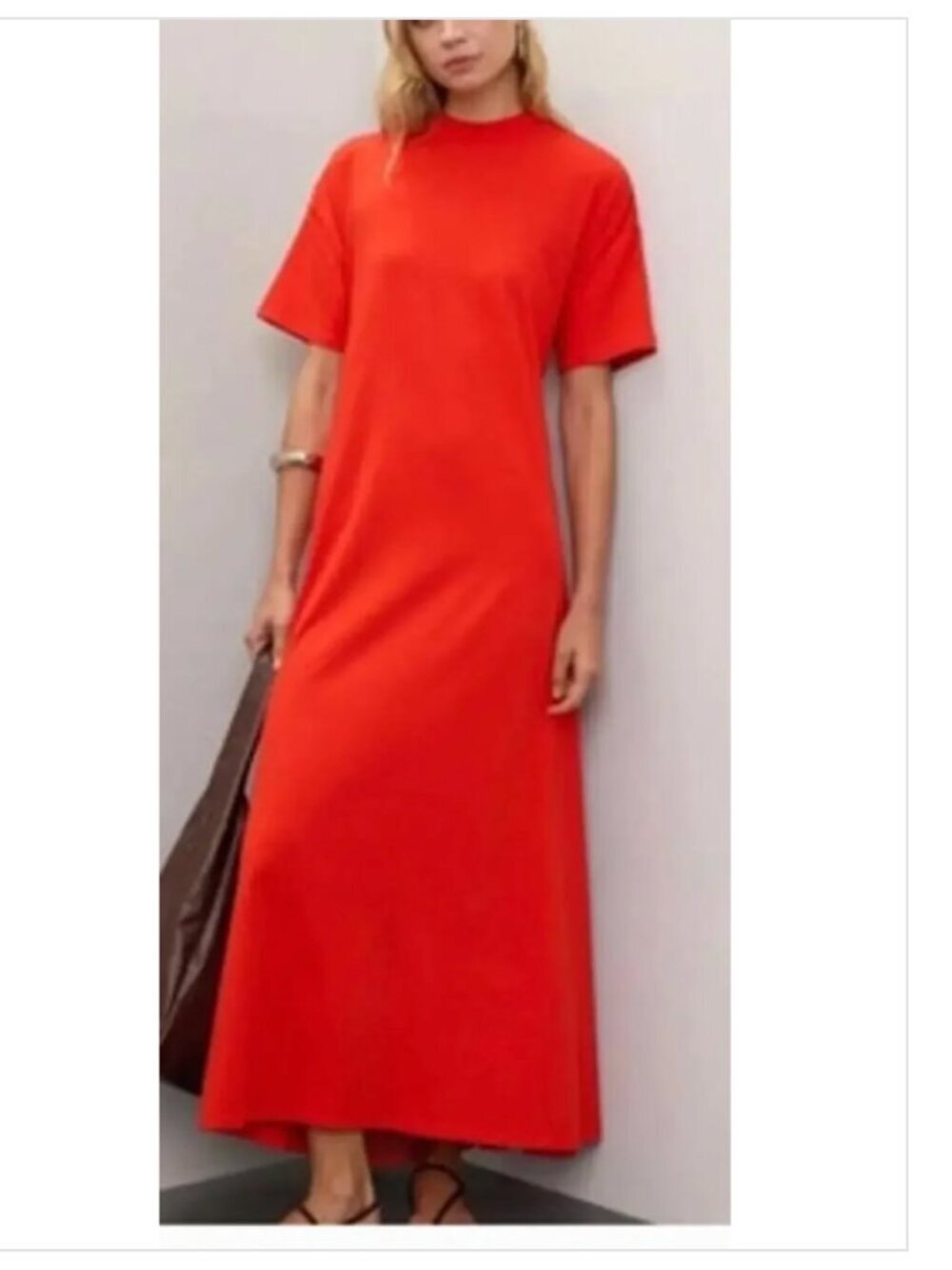 Proenza Schuler Noelle Dress Short Sleeve Maxi XS